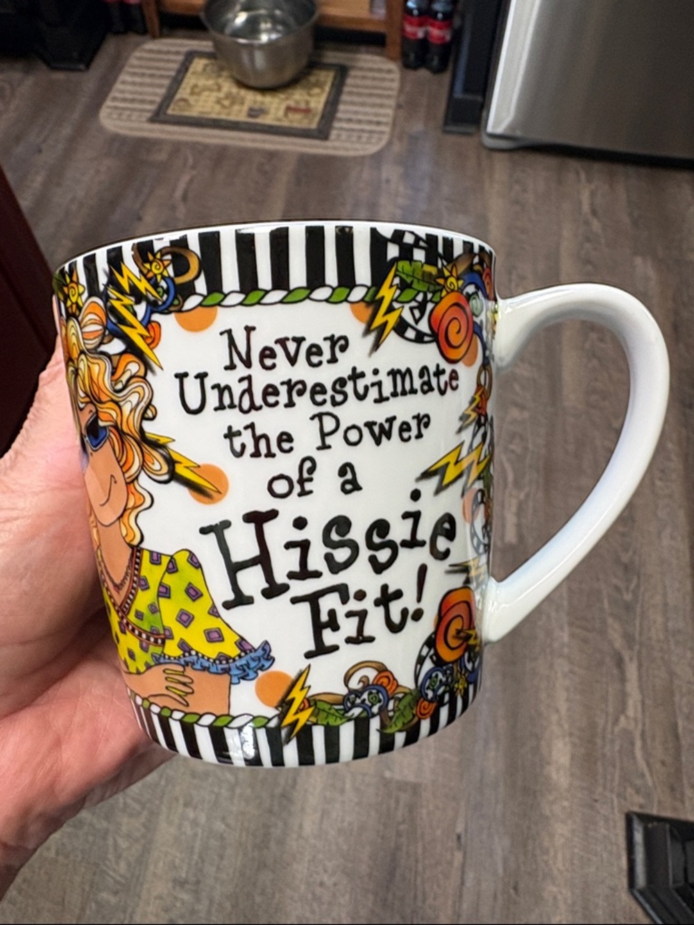 Suzy Toronto Colorful 'Hissie Fit' Ceramic Coffee Mug